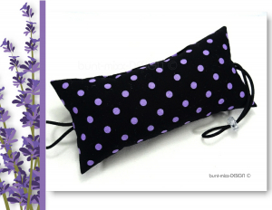 Türstopper schwarz lila Punkte Klemmschutz Türpuffer,  handmade by BuntMixxDesign